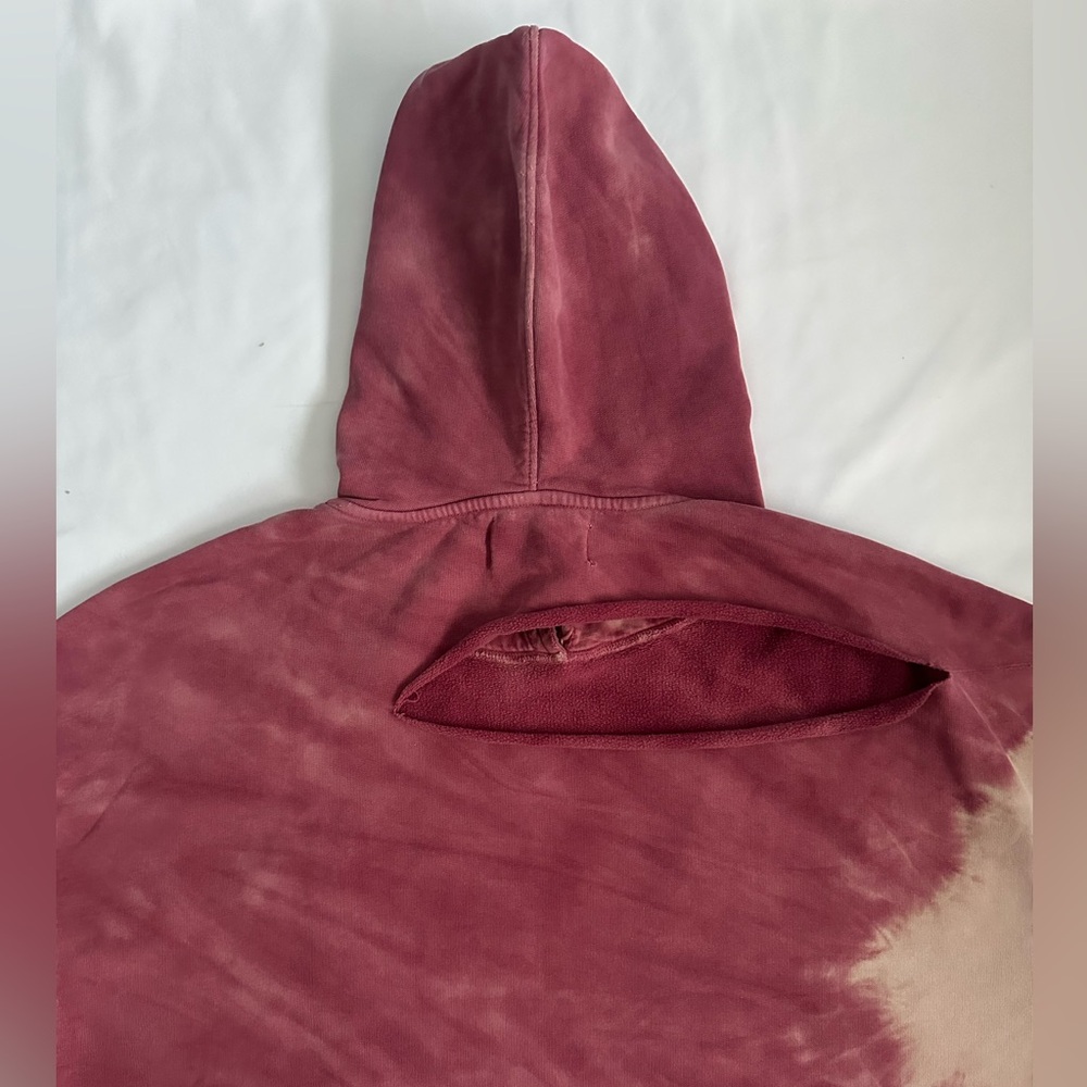 EN.ES Faded and Distressed Streetwear Tie-Dye Style Hoodie - Picture 10 of 13